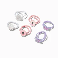 Claire's Club Shaky Pastel Icon Hair Ties - 6 Pack