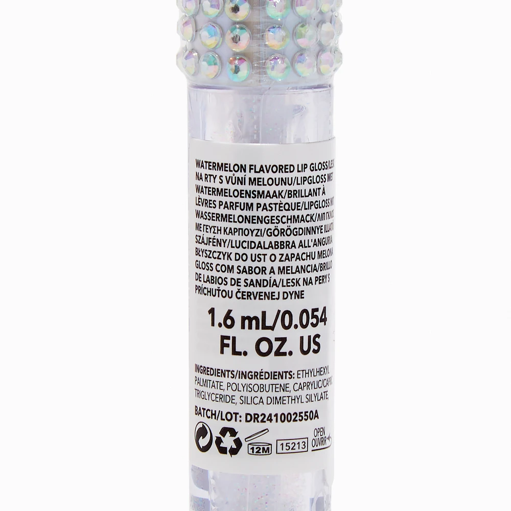 Silver Bling Glitter Lip Gloss Wand