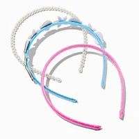 Claire's Club Glitter, Pearl & Seashell Headbands - 3 Pack