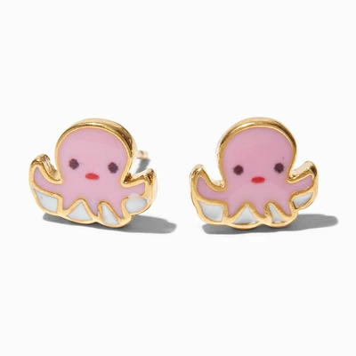 C LUXE by Claire's 18kt Gold Plated Octopus Stud Earrings