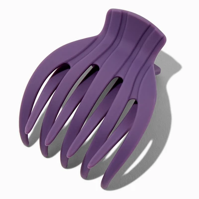 Matte Plum Finger Yoga Hair Claw