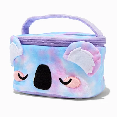 Tie Dye Koala Plush Makeup Bag