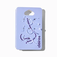 20G Mixed BioFlex® Stud & Hoop Nose Rings - 6 Pack