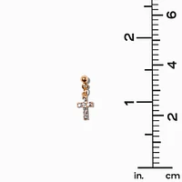 Gold-tone Crystal Mixed Earrings Set - 9 Pack