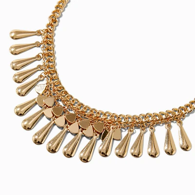 Gold-tone Cowgirl Western Statement Necklace