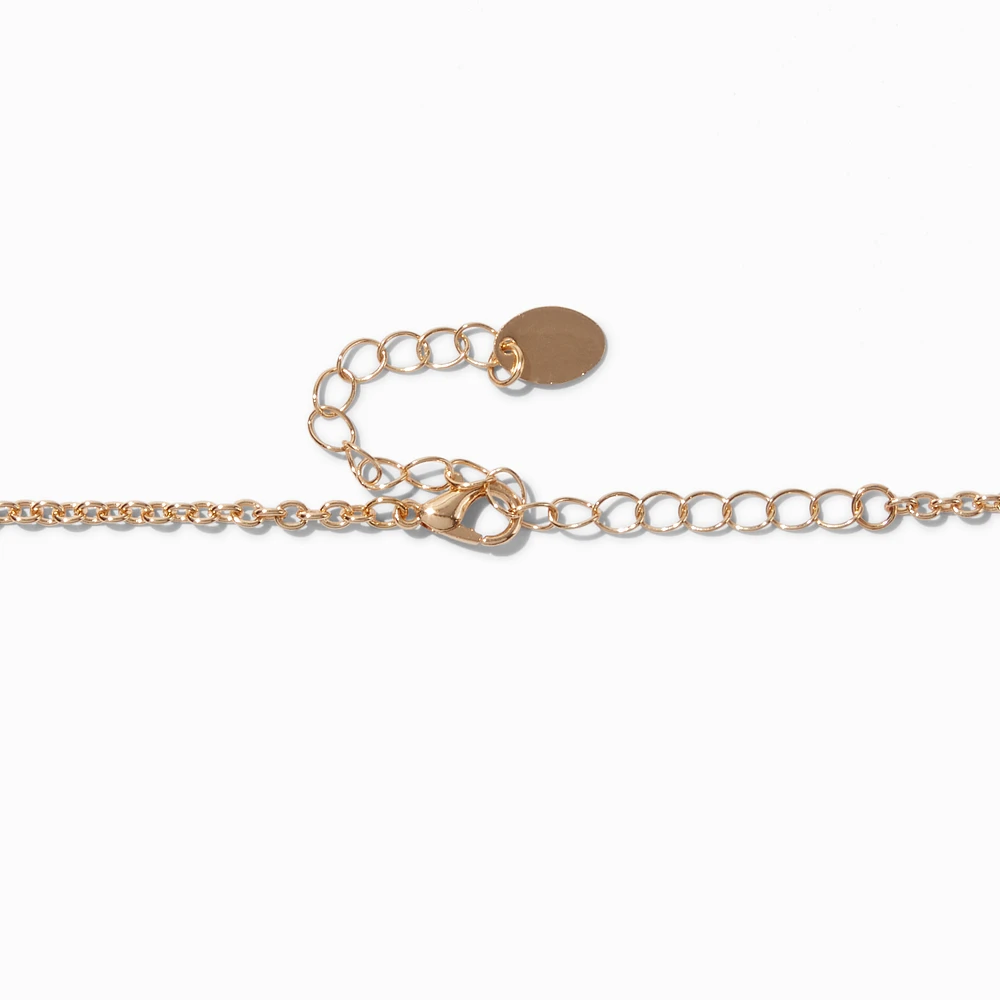 Coral Beaded Gold-tone Swirl Choker Necklace