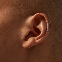 Silver-tone Chain 18G Cartilage Hoop Earrings 