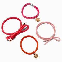Coral Beachfront Hair Ties - 12 Pack