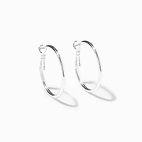 Silver-tone 30mm Hoop Earrings