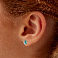 Sea Life Beach Stud Earrings - 10 Pack