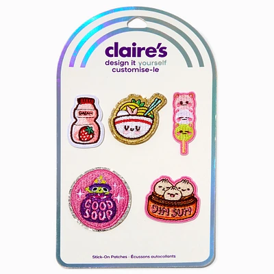 Cute Asian Food Stick-On Patches - 5 Pack