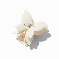 Cream Butterfly Medium Hair Claw