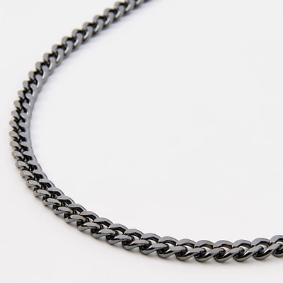 Hematite Cuban Chain 20" Necklace