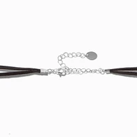 Cowgirl Burnished Silver-tone Filigree Turquoise Medallion Choker Necklace