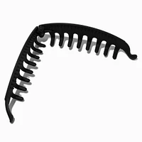 Matte Black Banana Hair Claw