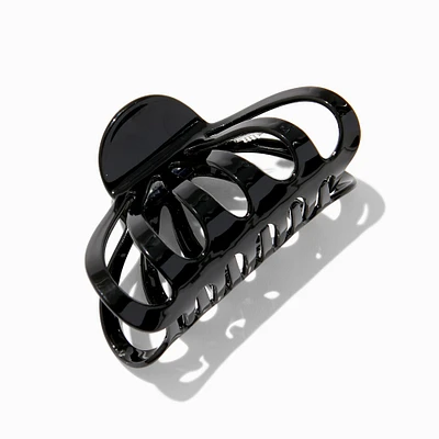 Black Large Clamshell Hair Claw