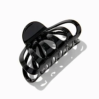 Black Large Clamshell Hair Claw