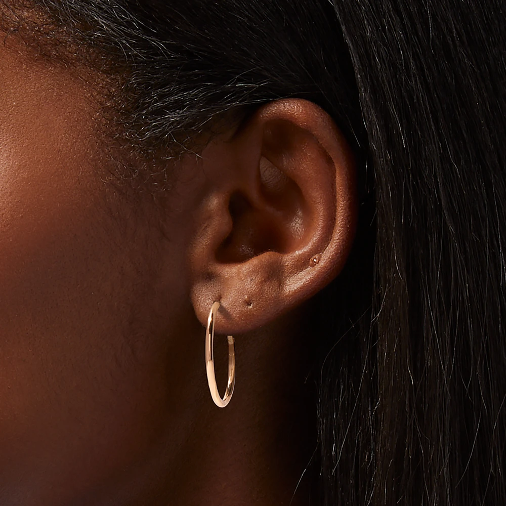 Gold-tone 30mm Hoop Earrings
