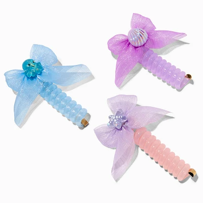 Claire's Club Sea Life Wrapped Bow Hair Ties - 3 Pack