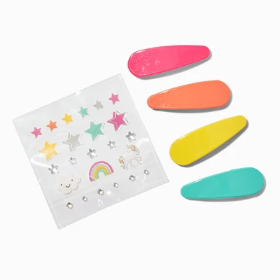 Claire's Club Make-It-Yourself Rainbow Snap Hair Clip Kit