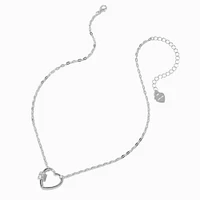 T H E M E x Claire's Silver-tone Heart Carabiner Necklace