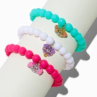 Claire's Club Dogs Matte Beaded Stretch Bracelets - 3 Pack