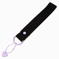 DIY Black Canvas Wristlet Keychain