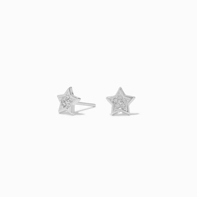 C LUXE by Claire's Sterling Silver Crystal Star Stud Earrings