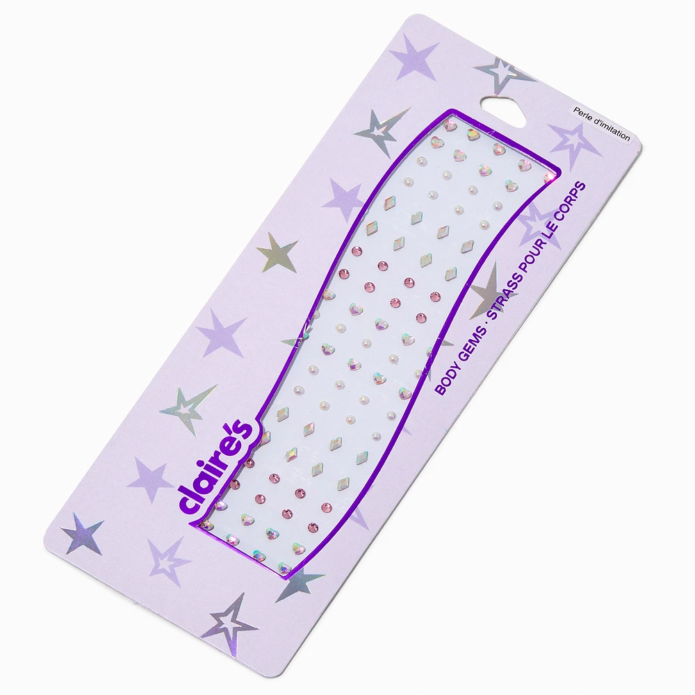 Iridescent Shapes Body Gems - 100 Pack
