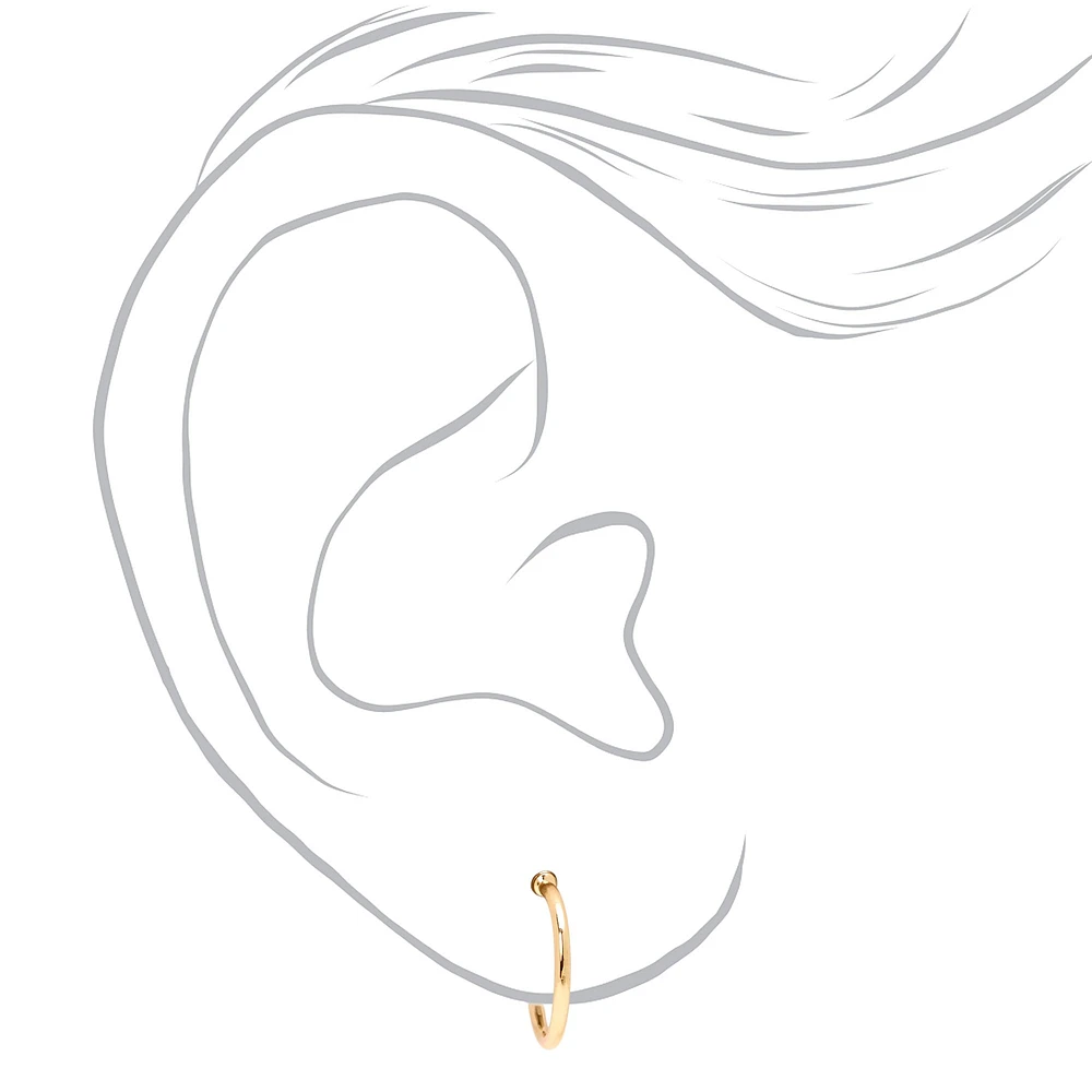 Mixed Metal Flower Butterfly Earrings - 9 Pack