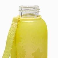 Yellow & Orange Ombré Floral Water Bottle