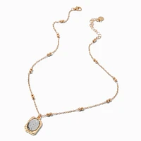 Rose Signet Pendant Necklace
