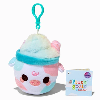 #Plush Goals by Cuddle Barn® Claire's Exclusive 3'' Cotton Candy Mooshake Plush Bag Clip