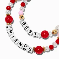 Best Friends Cherry Beads Wristlet Keychains - 2 Pack