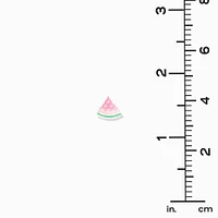 Pink UV Color-Changing Watermelon Stud Earrings