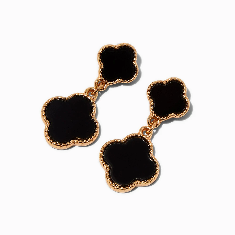 Black Clover Drop Earrings
