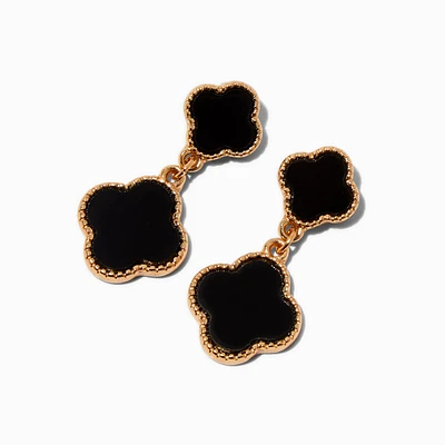 Black Clover Drop Earrings
