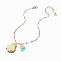 Claire's Club Pineapple Locket Pendant Necklace