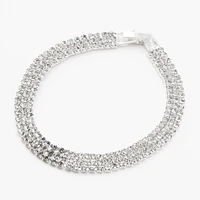 Silver Cubic Zirconia Teardrop Jewelry Set - 3 Pack