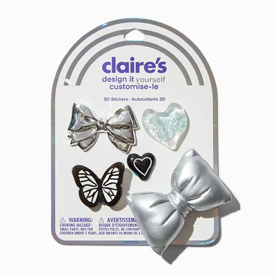 DIY 3D Edgy Bow Stickers - 5 Pack