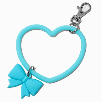T H E M E x Claire's Blue Heart & Bow Keychain Clip