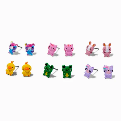 Critter Stud Earrings - 6 Pack