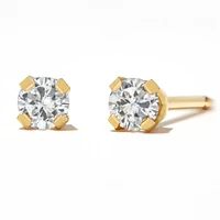 Round Diamond Stud Earrings 1/10 ct. tw. 14kt Yellow Gold