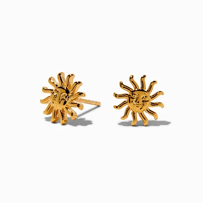 C LUXE by Claire's 18kt Gold Plated Sun Stud Earrings