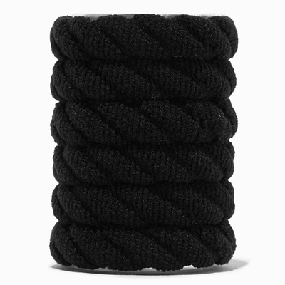 Black Swizzle Hair Ties - 6 Pack