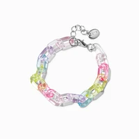 Claire's Club Rainbow Acrylic Chunky Chainlink Jewelry Set - 2 Pack
