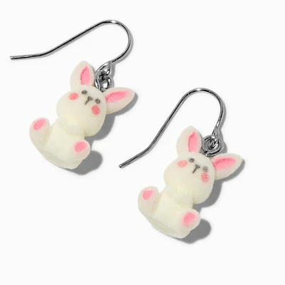 Fuzzy Bunny Drop Earrings