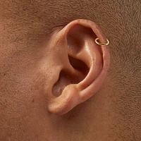 18k Gold Plated Titanium Cubic Zirconia 18G Cartilage Earrings - 3 Pack