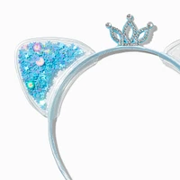 Claire's Club Blue Star Shaker Cat Ears Headband