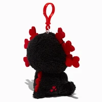 #Plush Goals by Cuddle Barn® Claire's Exclusive 3'' Black Axolotl Plush Bag Clip